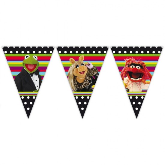 POLYBAG BANDERAS TRIANGULO THE MUPPETS, 24 UDS